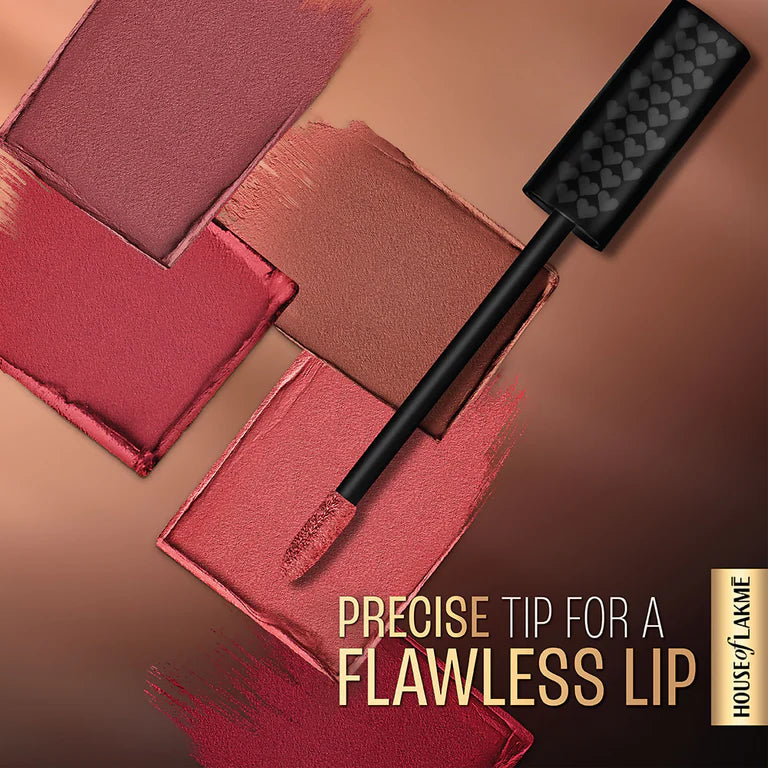 Lakme Xtraordin-Airy Velvet Matte Lip Mousse - Right Swipe Pink - 4.6 gm