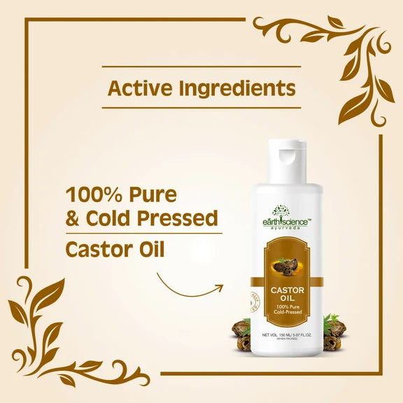 Earth Science Ayurveda 100% Pure Castor Oil - 150 ml