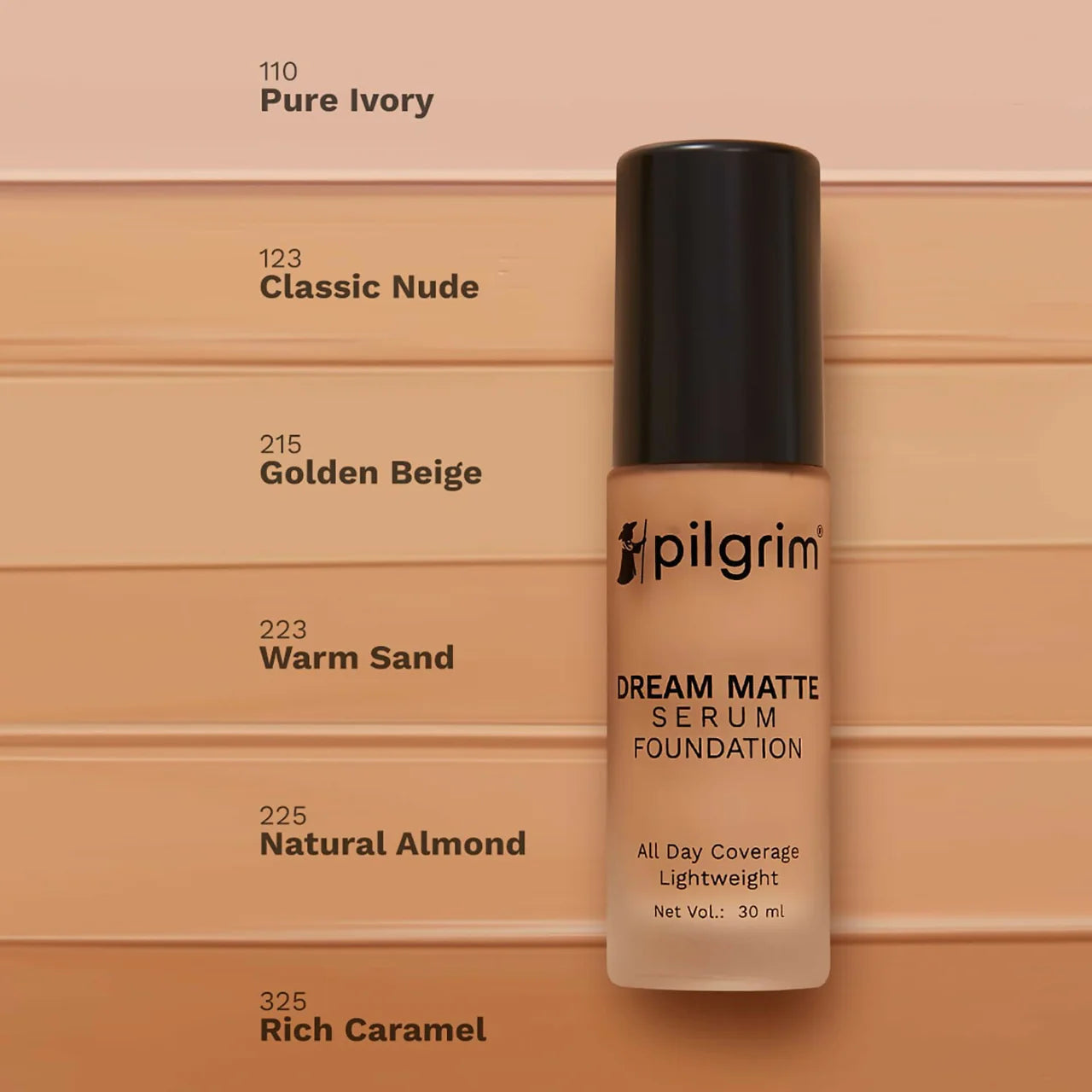 Pilgrim Dream Matte Serum Foundation With Matte & Poreless All Day Coverage Lightweight - Classic Nude -30 ml