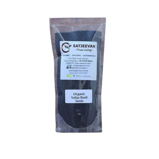 Satjeevan Organic Sabja Basil Seeds - 250 gm
