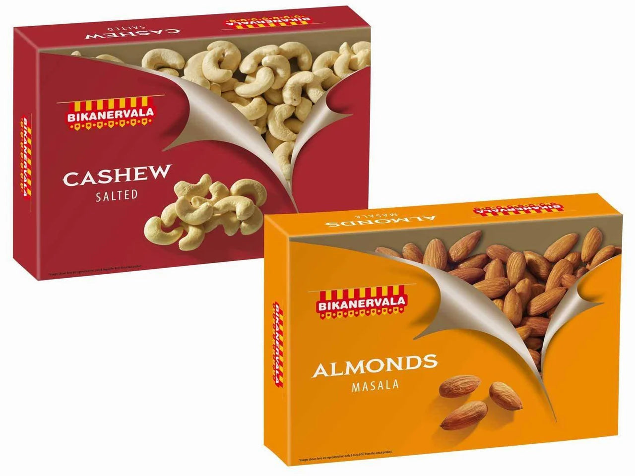 Bikano Masala Almonds And Salted Cashew Nuts -Combo Pack