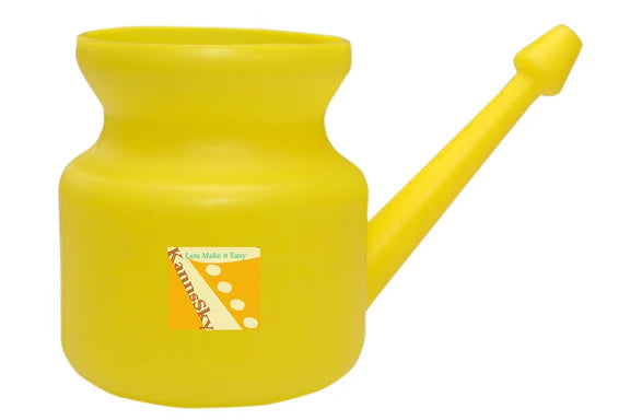 Kannssky Plastic Jala Neti Pot for Nasal Wash - 500 ml - Orange