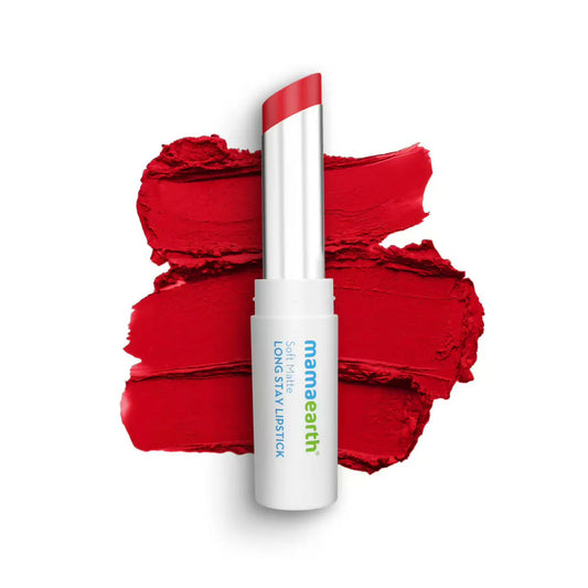 Mamaearth Soft Matte Long Stay Lipstick - Ruby Red