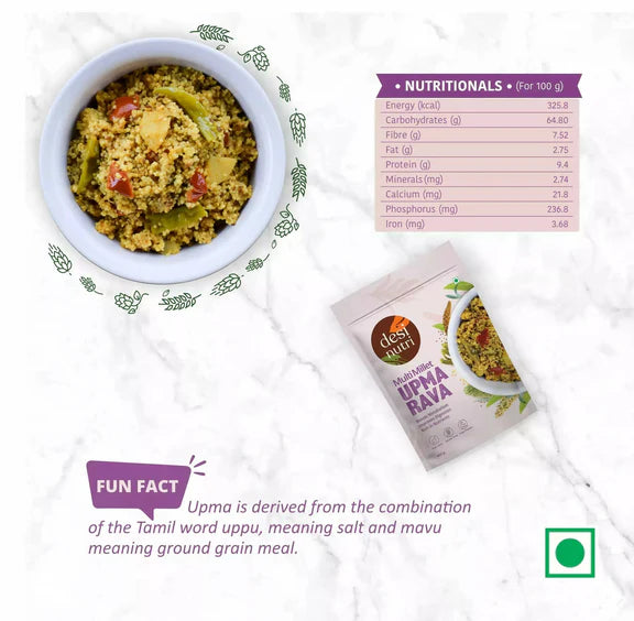 Desi Nutri Multi Millet Upma Rava - 450 gm