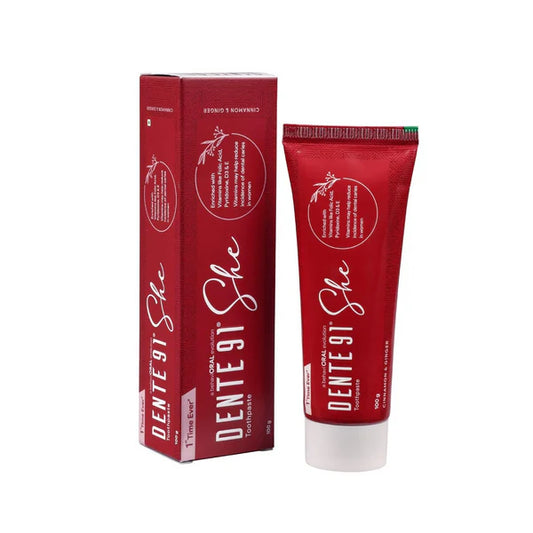 Dente91 She Toothpaste Specially Crafted For Women, Remove Plaque - 100 gm