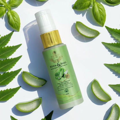 Neem and Basil Deep moisturizing Gel Cream with Nano Engineered Acne Defence Phyto Complex for Acne prone and oily skin-30ml