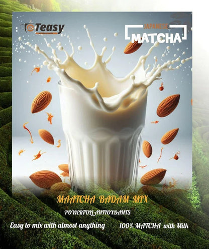 Eteasy Matcha Badam Honey Mix Milk Drink Kashmiri Kesar Saffron Mix Powder - 800 gm
