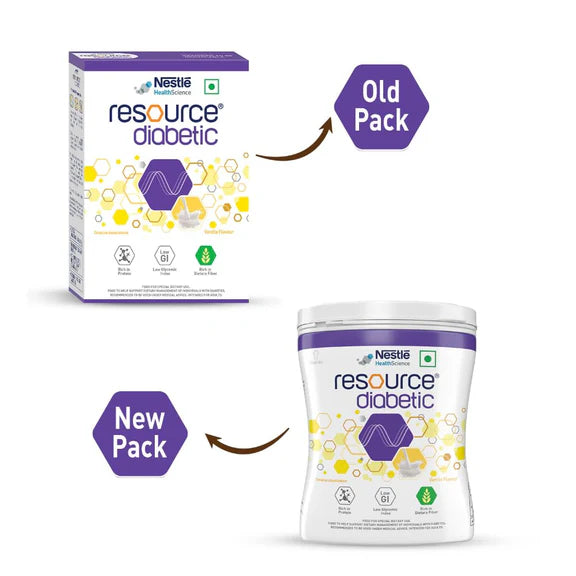 Nestle Resource Diabetic Protein Powder - Vanilla Flavor - 400 gm