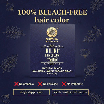 Nilini Ayurvedic Hair Color – Natural Black 40G