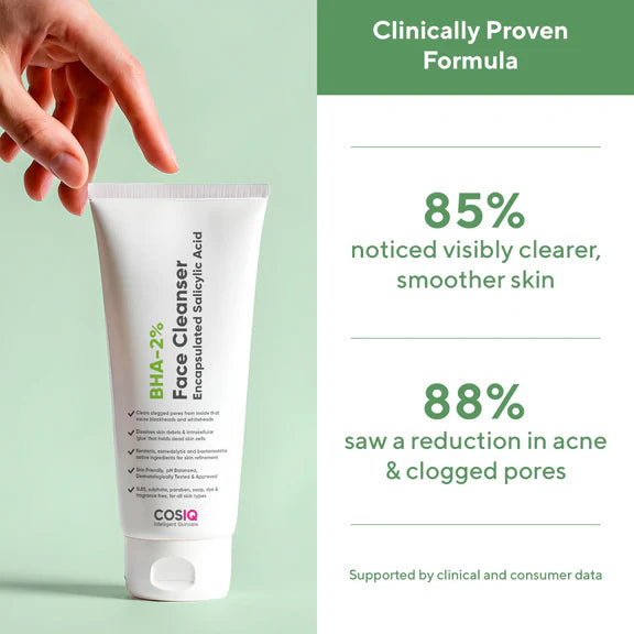 Cos-IQ Salicylic Acid 2% Face Cleanser with BHA - 100 ml