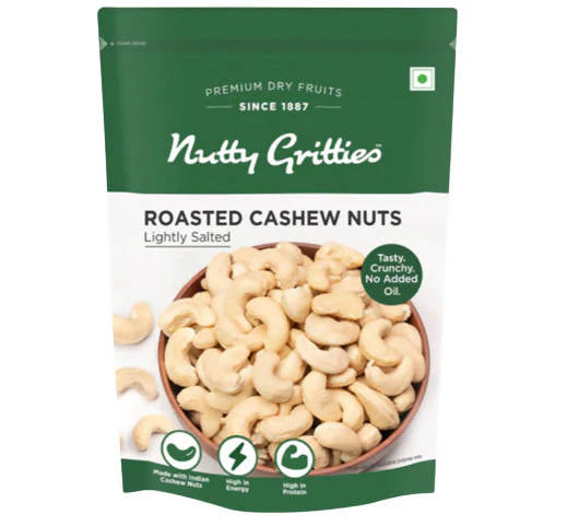 Nutty Gritties Jumbo Roasted Cashew Nuts Lightly Salted - 200 gm