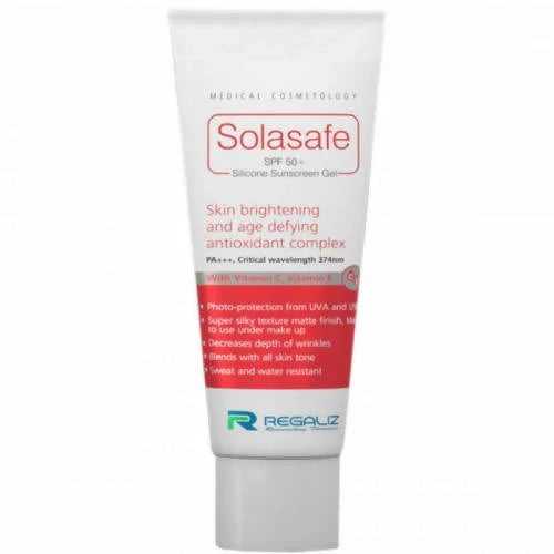 Regaliz Solasafe SPF 50+ Silicone Sunscreen Gel - 50 gm