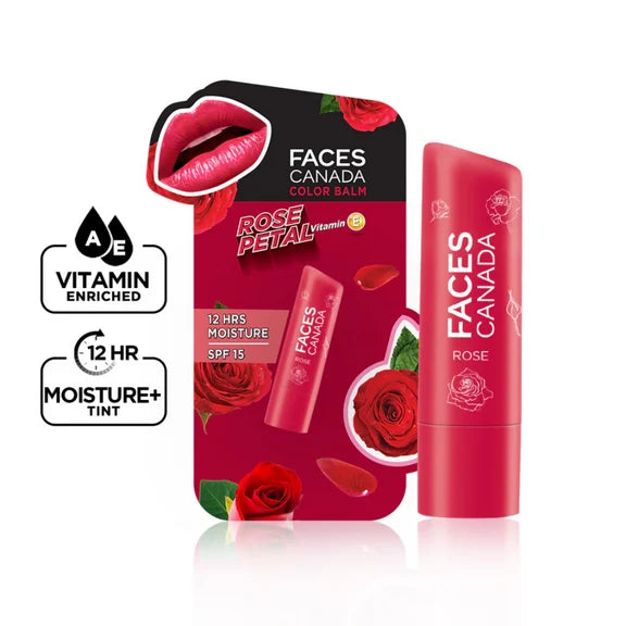 Faces Canada Vitamin C Lip Balm - Rose Petal - 4.5 gm