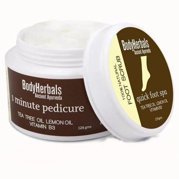 BodyHerbals 1 minute pedicure, Foot Scrub - 125 gm