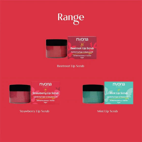 Rivona Naturals Beetroot Lip Scrub - 8 gm