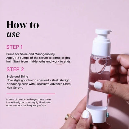 SUROSKIE Advance Glass Hair Serum For Shine & Frizz Control - 50 ml