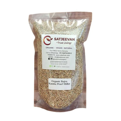 Satjeevan Organic Bajra Kambu Pearl Millet - 500 gm