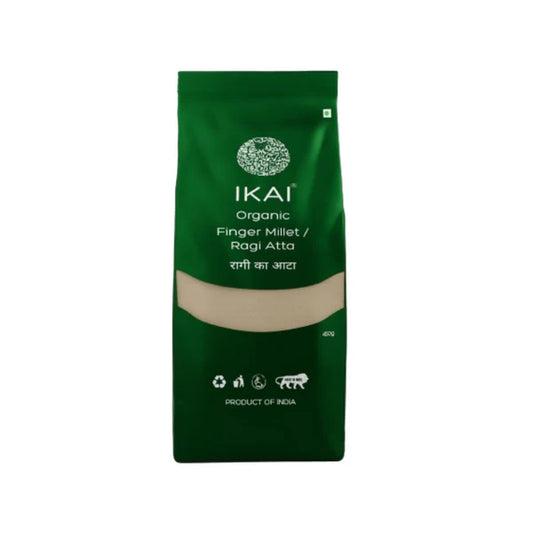 IKAI Organic Finger Millet/Ragi Atta - 450 gm