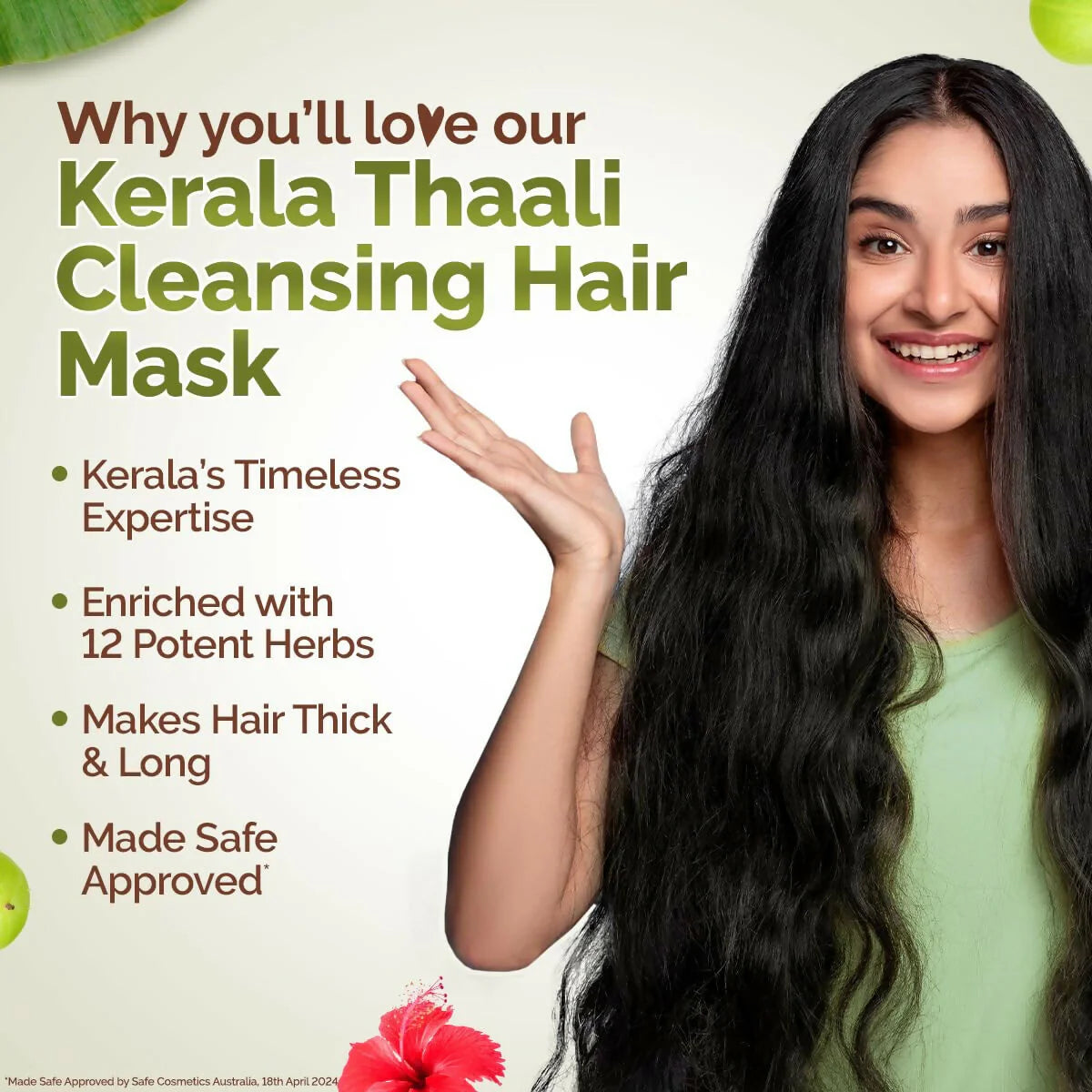 Mamaearth Kerala Thaali Cleansing Hair Mask with Power of 12 Herbs for Thick & Long Hair