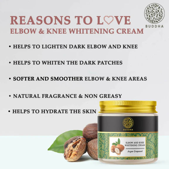 Buddha Natural Elbow and Knee Whitening Cream - 75 gm