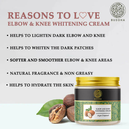 Buddha Natural Elbow and Knee Whitening Cream - 75 gm
