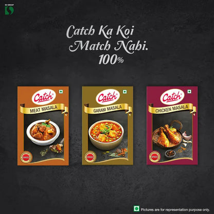 Catch Masala & Spices - Meat Masala 100 gms + Chicken Masala 100 gms + Garam Masala 100 gms - combo