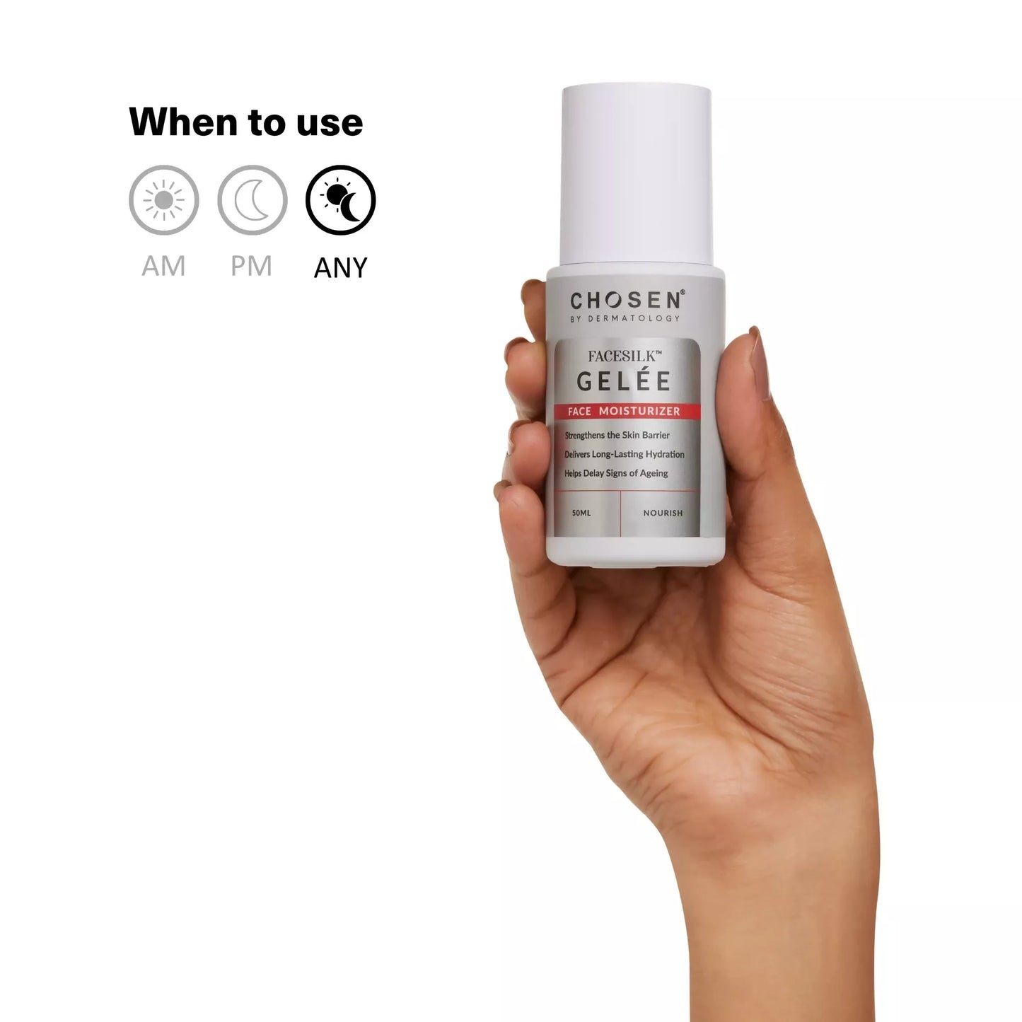 Chosen Facesilk Gelée Universal Face Moisturizer For All Age Groups - 50 ml