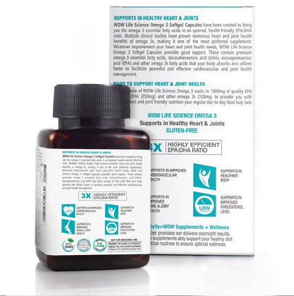 Wow Life Science Omega 3 Capsules