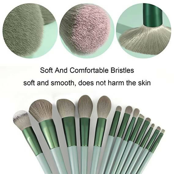 Favon Pack of 13 Professional Makeup Brushes with Free Pouch - Combo