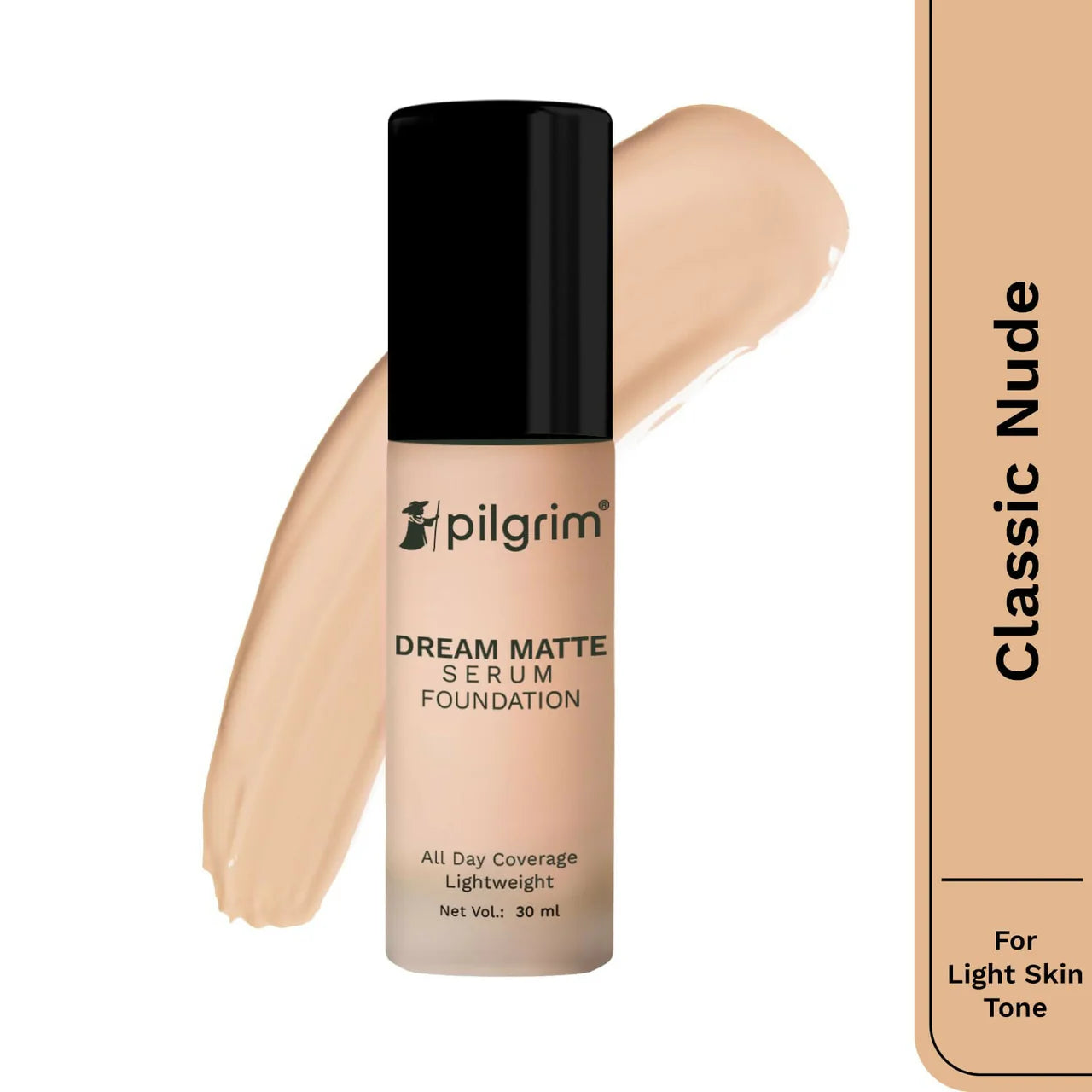 Pilgrim Dream Matte Serum Foundation With Matte & Poreless All Day Coverage Lightweight - Classic Nude -30 ml