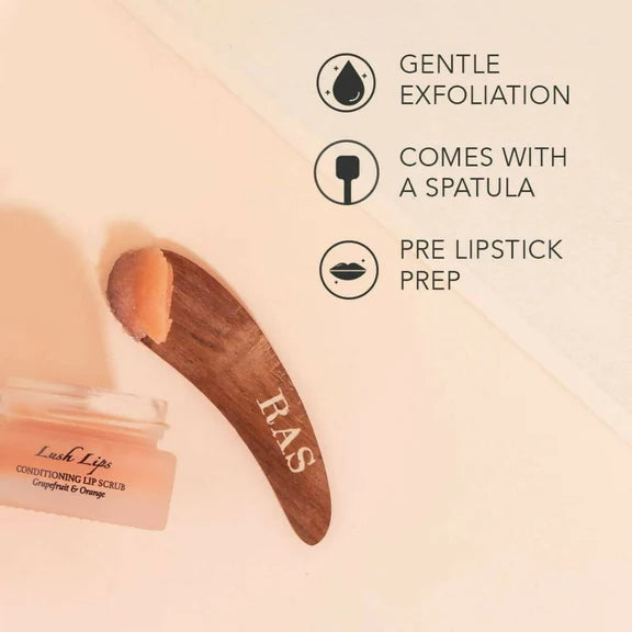 Ras Luxury Oils Lush Lips Conditioning & Brightening Lip Scrub - 8 gm