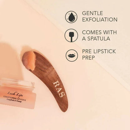 Ras Luxury Oils Lush Lips Conditioning & Brightening Lip Scrub - 8 gm