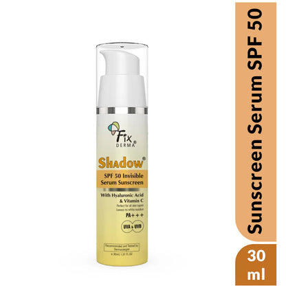 Fixderma Shadow SPF 50 Invisible Serum Sunscreen - 30 ml