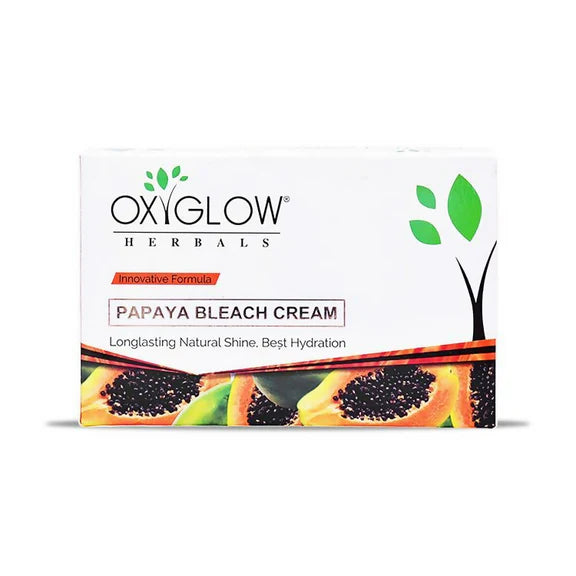 Oxyglow Herbals Papaya Bleach Cream - 50 gm
