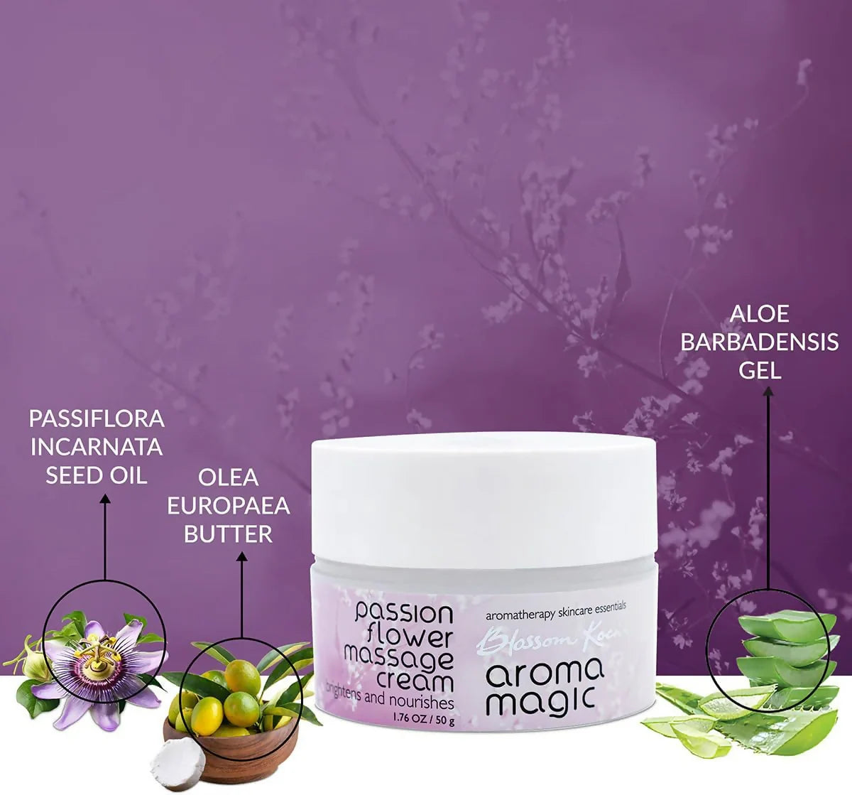 Aroma Magic Passion Flower Massage Cream - 50 gm