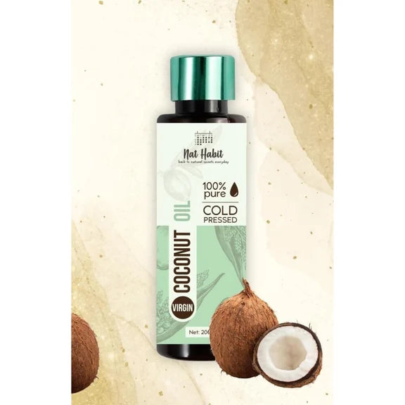 Nat Habit 100% Pure Cold Pressed Virgin Coconut Oil - 100 ml