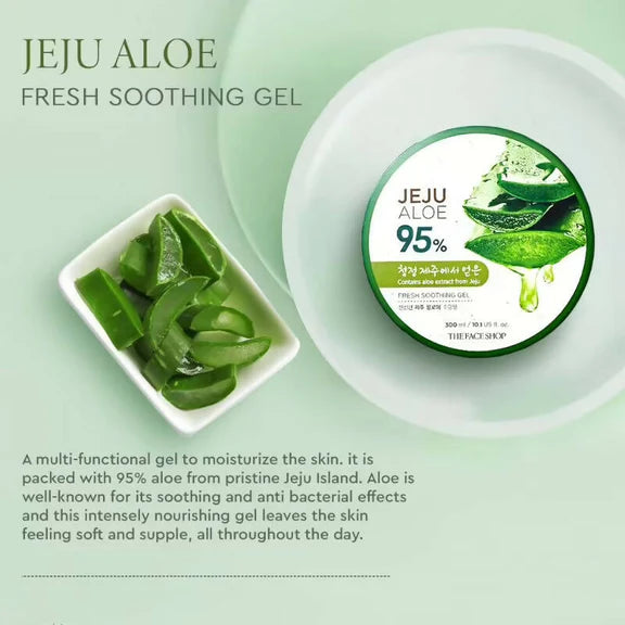 The Face Shop Jeju Aloe Fresh Soothing Gel - Korean Skincare - 300 ml