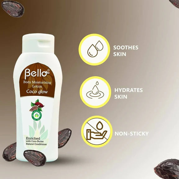Bello Herbals Body Moisturizing Lotion Coco Glow - 100 ml - Pack of 2