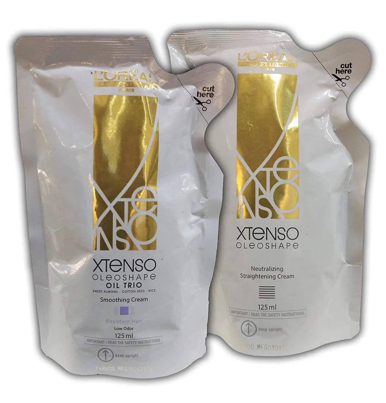 L'Oreal Paris X-Tenso Oleoshape Smoothing and Neutralizing Straightening Hair Cream -125 ml + 125 ml