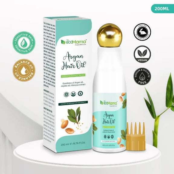 The Eco Mama Argan Hair Oil - 200 ml