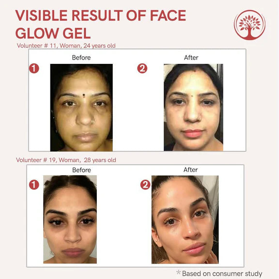 Ivory Natural Face Glow Gel For Instant Glow And Timeless Radiance, Achieve Glowing And Shiny Face - 50 gm