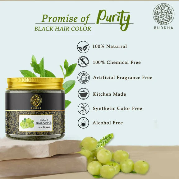 Buddha Natural Black Hair Color - 50 gm