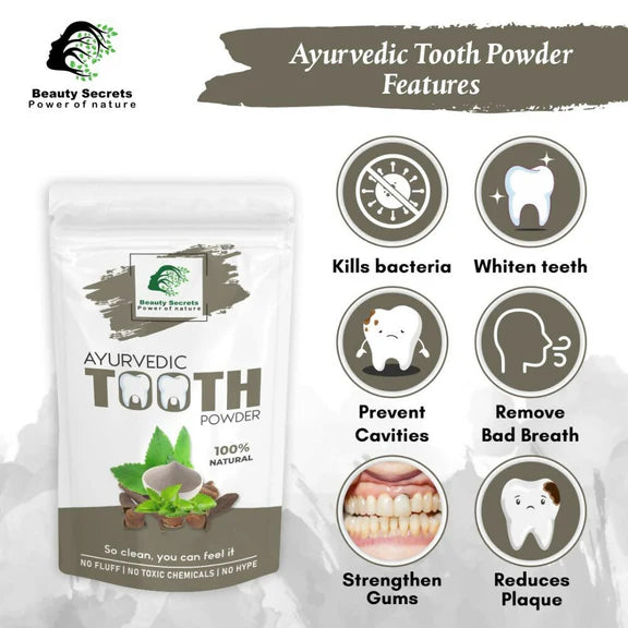 Beauty Secrets Ayurvedic Tooth Powder - 50 gm