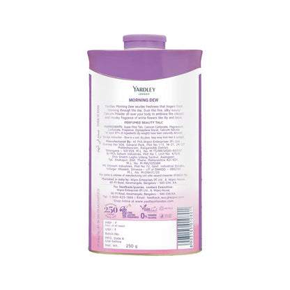 Yardley London Morning Dew Perfumed Talc For Women - 250 gm