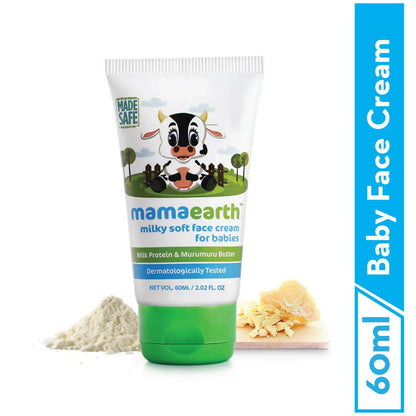 Mamaearth Daily Moisturizing Lotion & Milky Soft Natural Baby Face Cream for Babies -combo