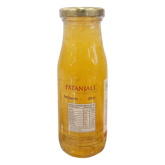 Patanjali Orange Aloe Chunk Drink - 200 ml