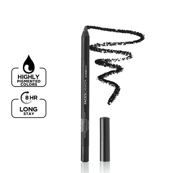 Faces Canada Ultime Pro Eye Pencil - Solid Black 02 - 1.2 gm
