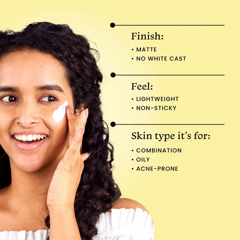 Foxtale SPF 70 Gel-Cream Sunscreen for Oily Skin with PA++++ & Niacinamide - 15 ml