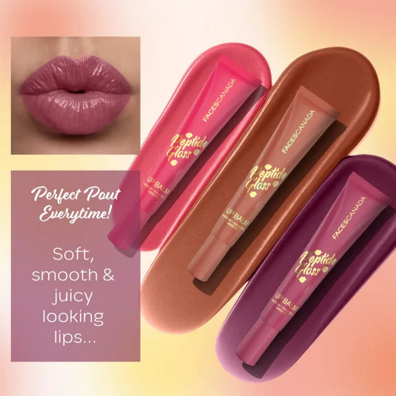 Faces Canada Peptide Gloss Lip Balm - Cherry Charm 03 - 10 gm