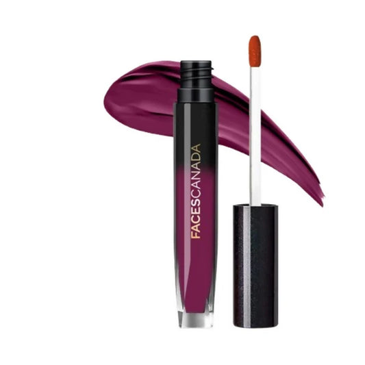 Faces Canada Comfy Silk Liquid Lipstick - Spontaneous Plum 06 - 3 ml